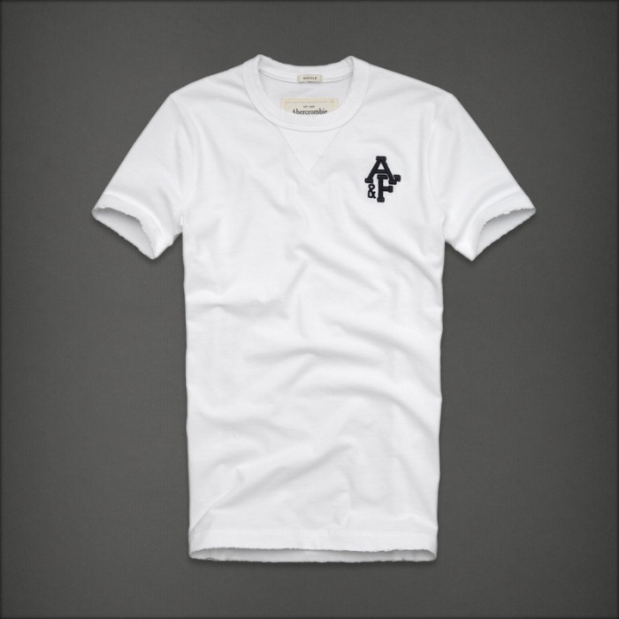 Abercrombie Fitch Hombres De Cuello Redondo Corto Remera AF5272